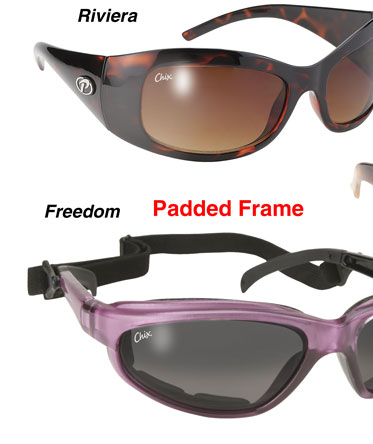 womens padded motorcycle sunglasses